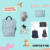 Backpack H0103/404 kitten mint